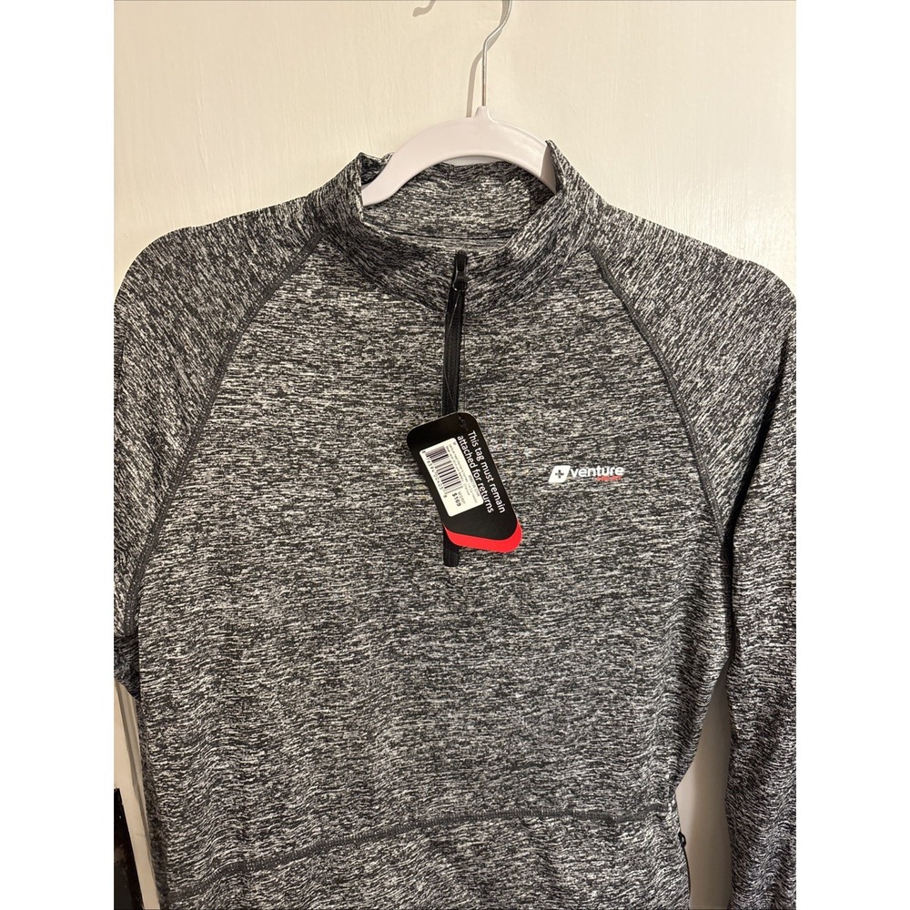 Venture Heat Nomad Pullover Womens Medium Gray 1/4 Zip Outdoor No Battery